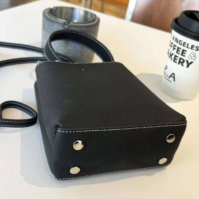 Custom Initials Genuine Leather Box Bags For Women Luxury Designer Handbags Purses 2025 New In Top Handle Mobile Phone Shoulder