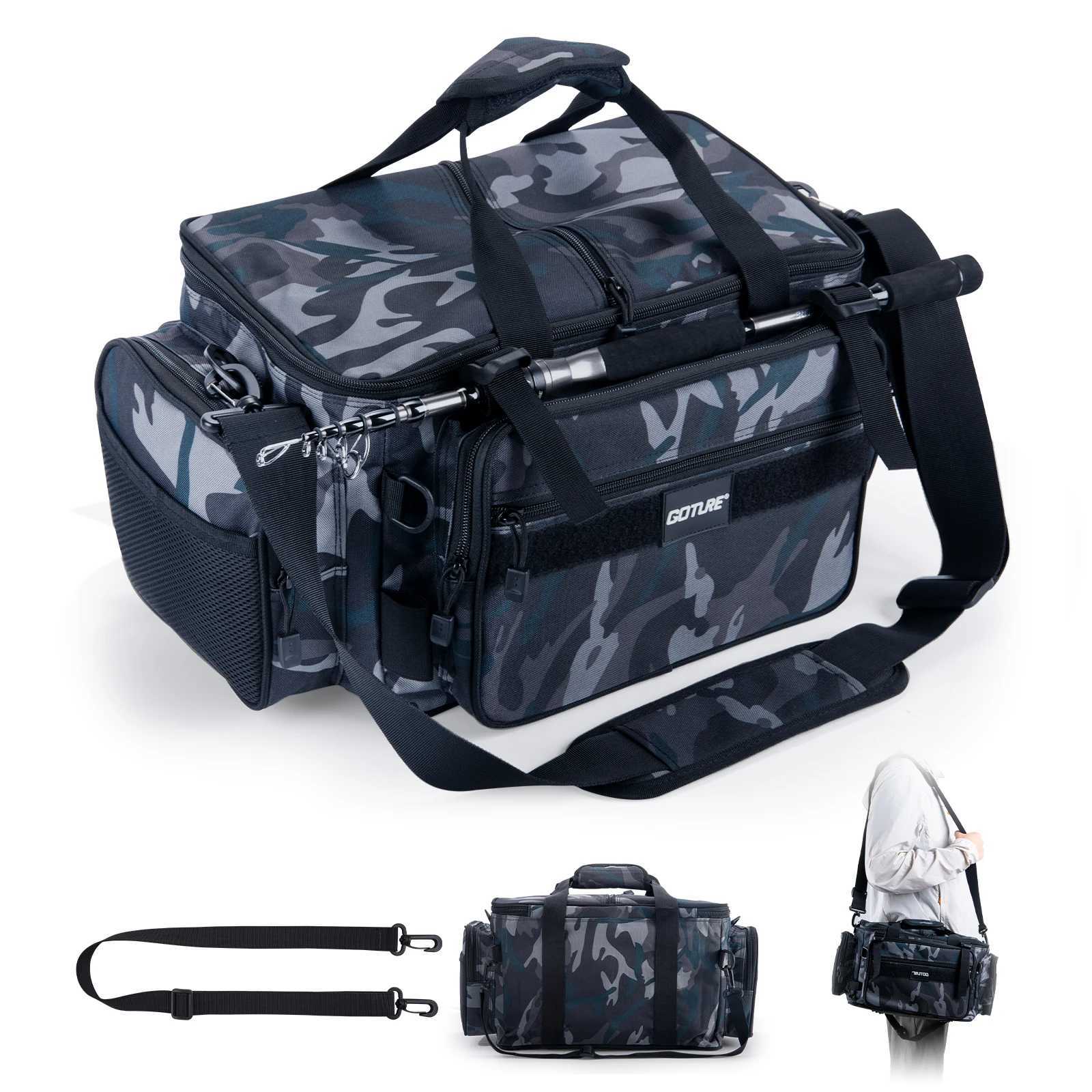 Goture Lure Bag Multifunctional Waist Shoulder Bag Crossbody Waterproof And Wear-resistant Fishing Tackle Accessory Bag Z250411