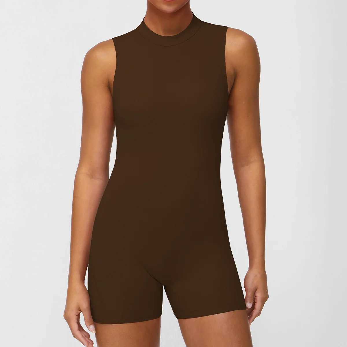 Lo Short sports jumpsuit womens sportswear with bar 2025 gym top womens fitness yoga suitW250411