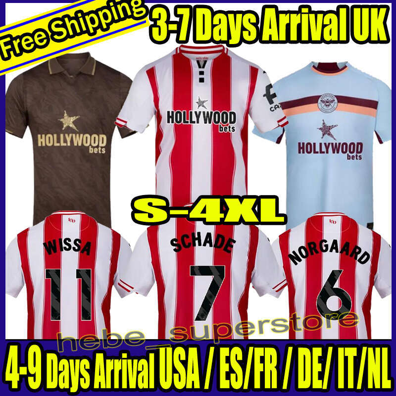 S-4XL 25 26 COLLINS Brentfordes fc home away soccer jerseys 2025 2026 adult WISSA toney MBEUMO AJER henry SCHADE NORGAARD football shirts men kids kit