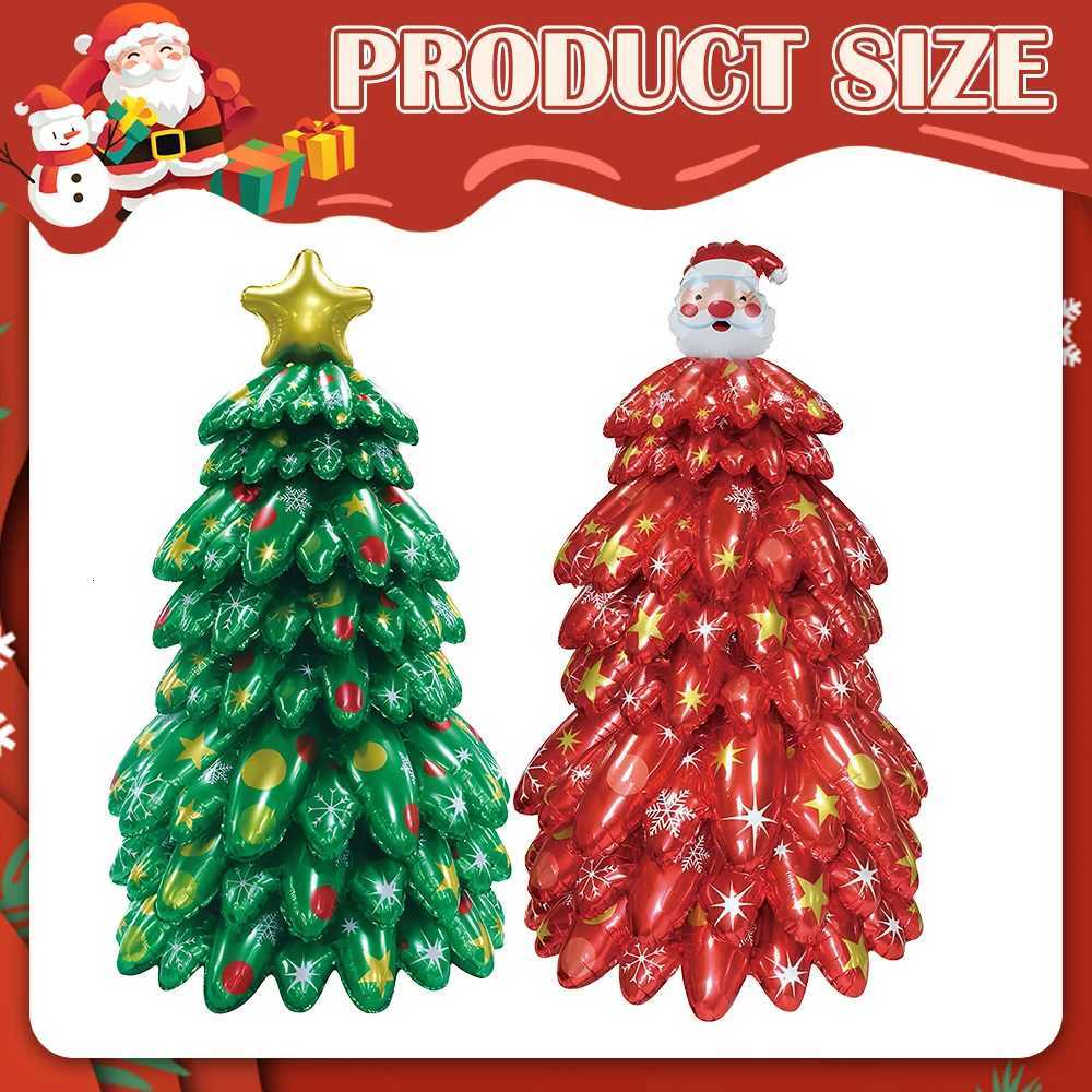 Christmas Large Inflatable Christmas Tree Helium Balloon for Christmas Eve Theme Party Supplies New Year Background Outdoor Decorations Y251111