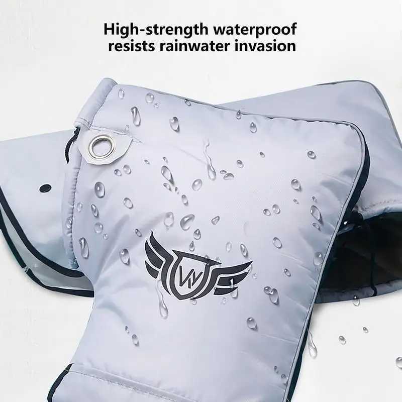 Winter Handlebar Mitt Motorcycle Handlebar Gloves Muffs Winter Waterproof Handlebars Mittens Gauntlets For Motorcycle Motorbike S25118