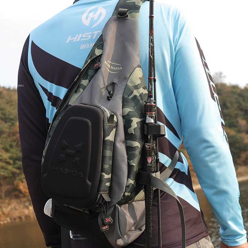 HISTAR Multi-Functional Casting Spinning Rod Zipped Adjustable Shoulder Strap High Quality Sling Messenger Waist Bag Z250411