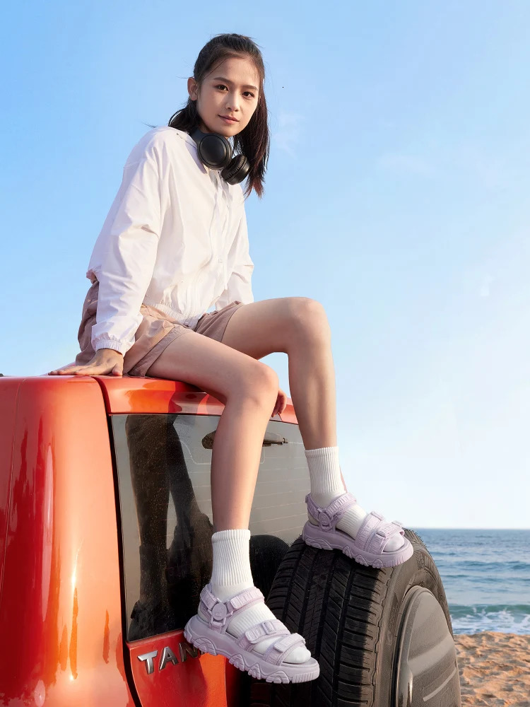 GOLDEN CAMEL Womens Sandals Summer Thick-soled Sport Sandal Casual Fashion Beach Ladies Shoes for Women Retro Slippers 251110