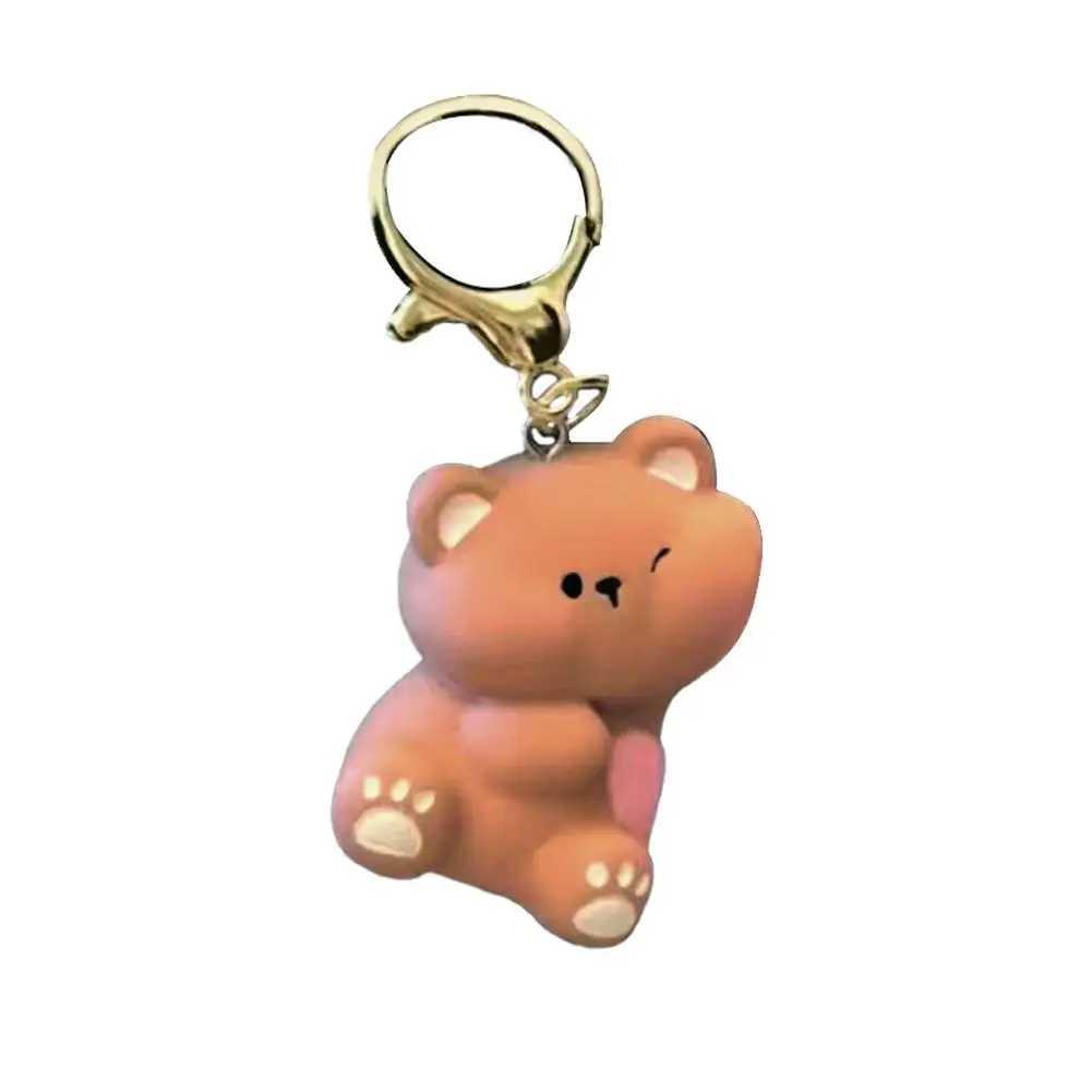 Couple magnetic temptation cute bear keychain cute cartoon bear keychain pendant Valentines Day friend gift fashion bestseller W250411