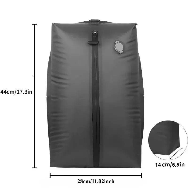 17L Vacuum Compression Bag with Air Pump Reusable Clothing Storage Travel Backpack Luggage 251110