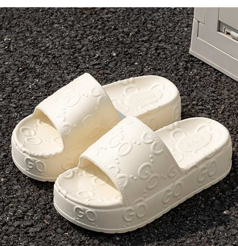 free shipping designer slippers for womens 2025 new thick sole height increasing and comfortable anti slip outdoor slippers size 35-40 for daily wear