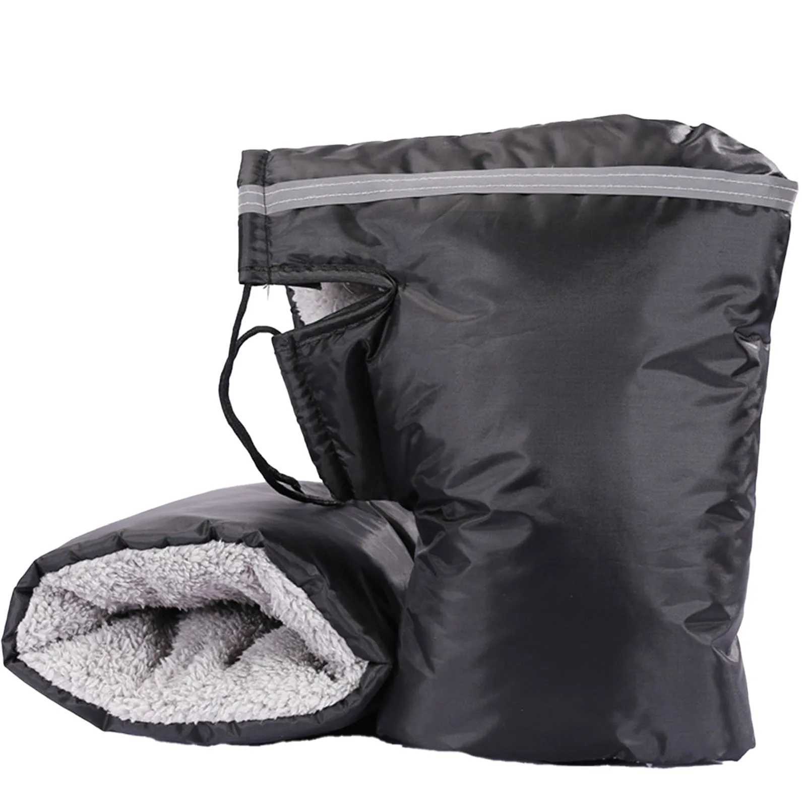 Universal Handlebar Mittens For Winter Windproof Warm Motorcycle Hand Bar Cover Electric Bike Windshield Gloves Handlebar Muffs S25118