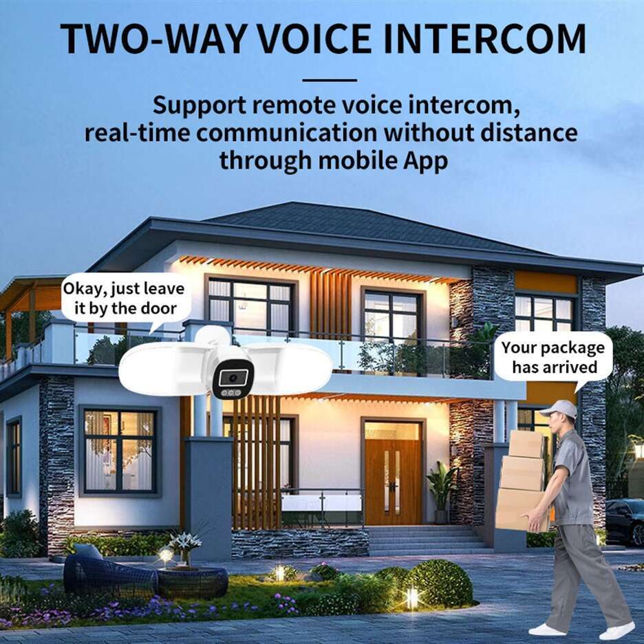 Smart HD courtyard floodlight network camera Wireless WiFi mobile outdoor waterproof monitoring