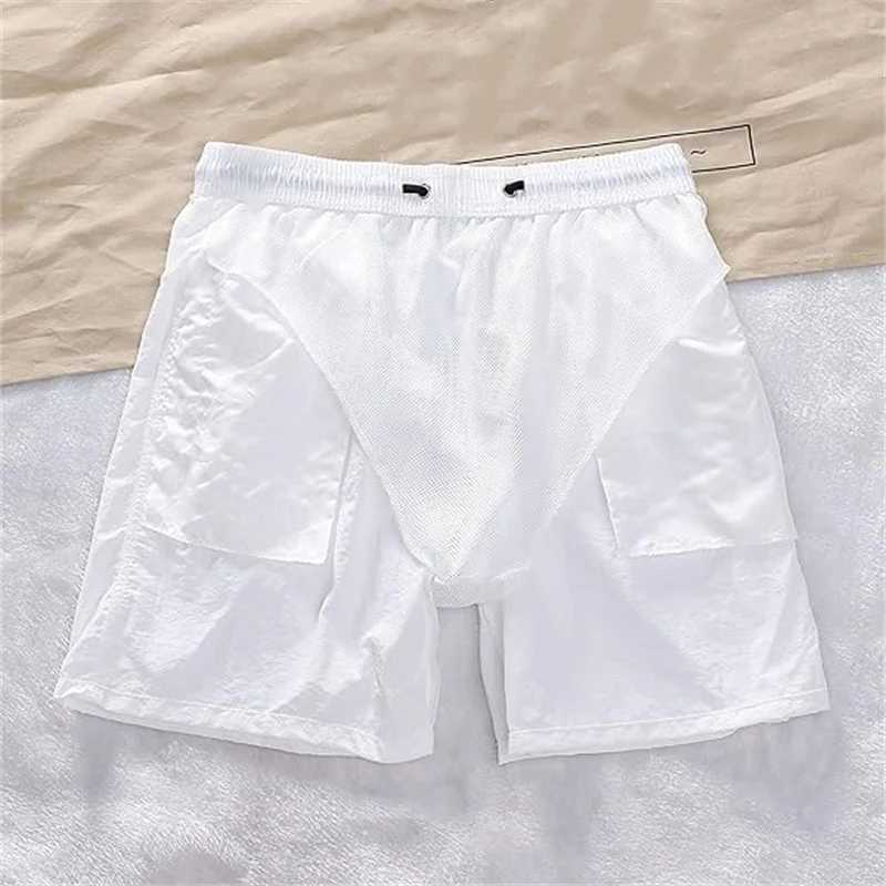 Pocket mesh lining summer casual beach board shorts quick drying swimsuit swimsuitW250410