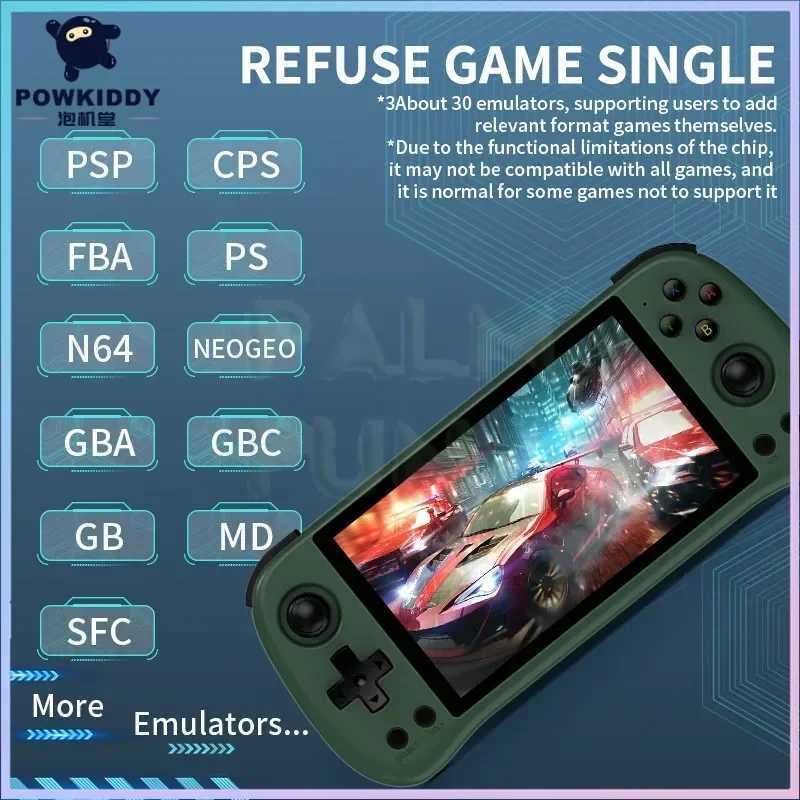 POWKIDDY X55 55 INCH Retro Handheld Portable Video Game Consoles Linux System TV Retro Player 512G 90000 Games P 1GiftM251111