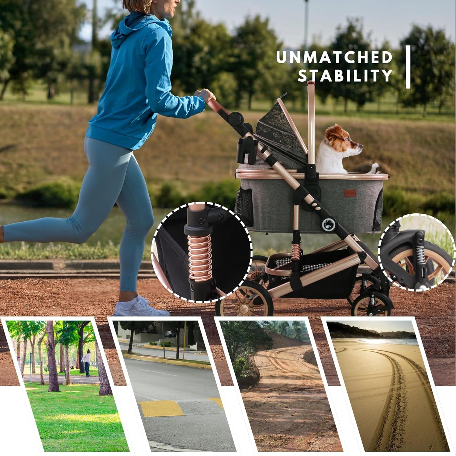 pet stroller with 4 wheels foldable pet travel harness suitable for small mediumsized dogs and cats detachable portable pet bag storage basket car sea
