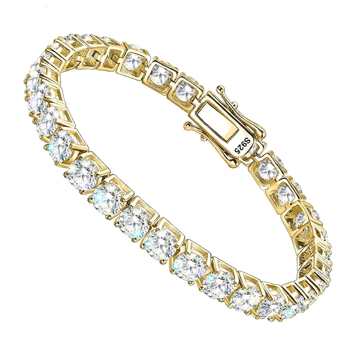 Luxury 4MM Tennis Bracelet for Women Men Full Moissnaite Laboratory Diamond S925 Silver Wedding Jewelry GRA Certificate