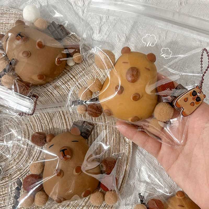 Decompression Cute Capybara Soft Rubber Slow Bounce Doll Toy Cute and Fun Tips Gift Fidget Pressure Toy W250411