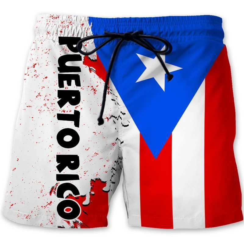 Puerto Rico 3D printed beach shorts mens Puerto Rico flag patterned surfboard shorts summer swimming trunks fast dry ice shortsW250410