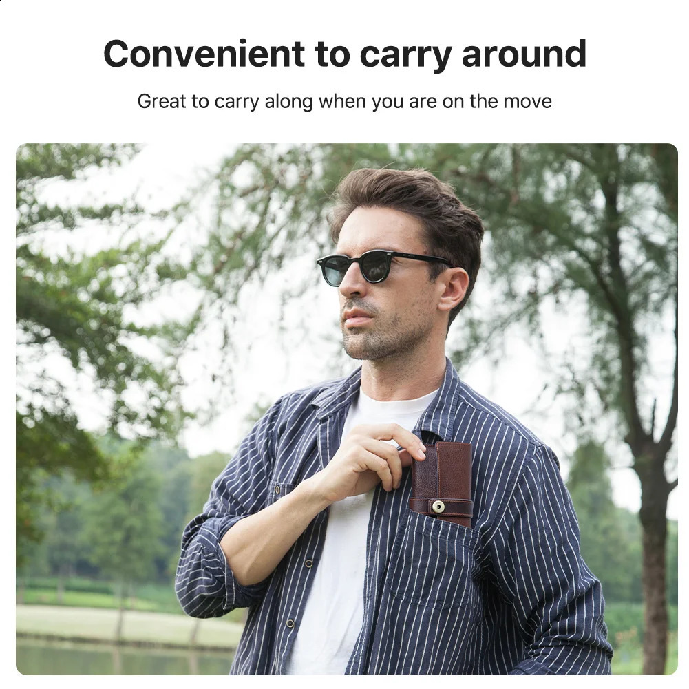 Handmade 1 piece retro leather eyeglass cover storage bag sunglasses protection box eyeglass frame for men 250409