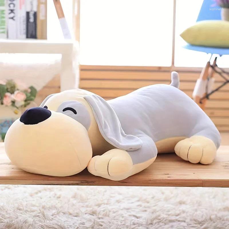 Update Adorable Dog Plush Pillow Soft Stuffed Animals Simulation Toy Lying Doll Home Decor Xmas Gifts For Boys Girls Pet