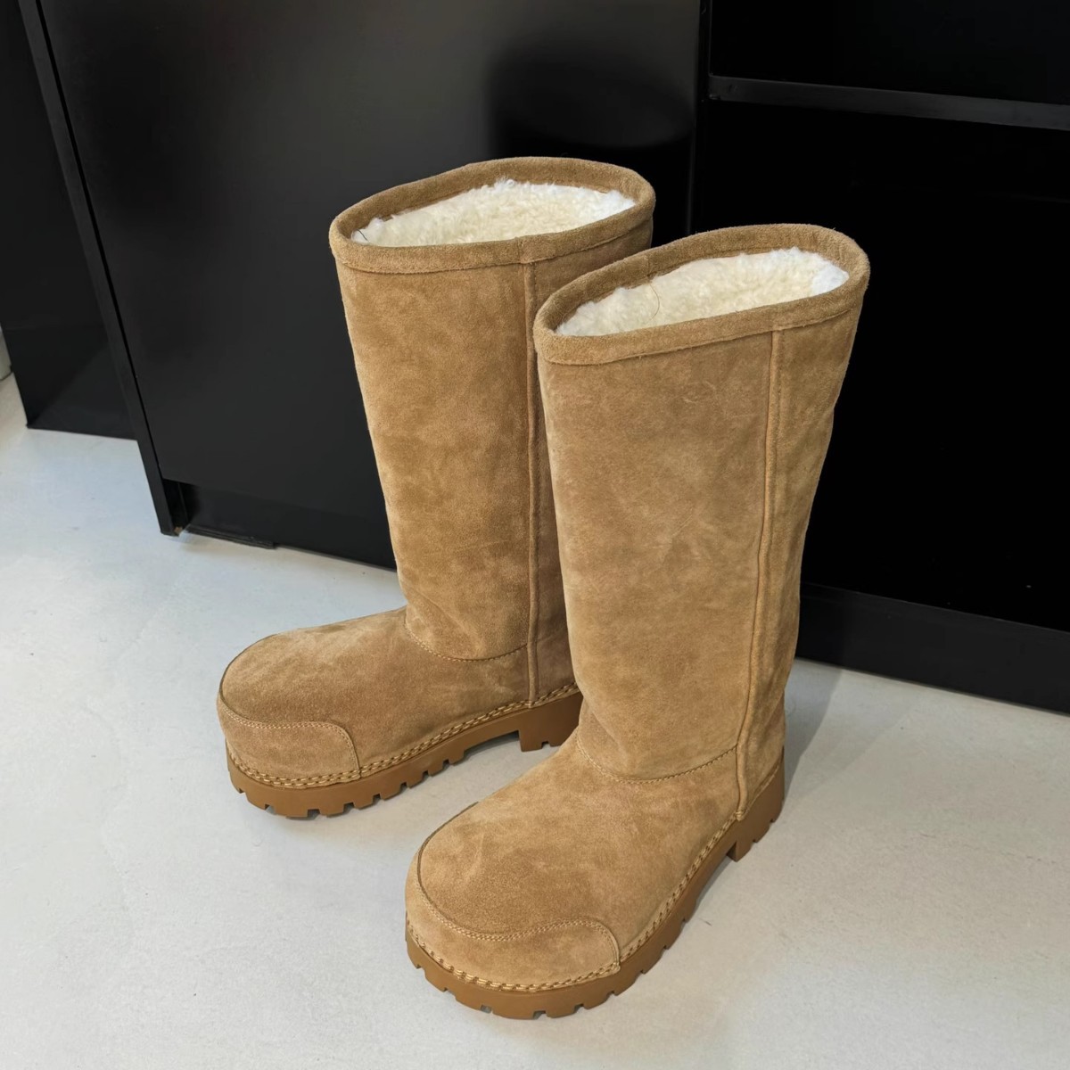 Free Shipping New Design Arrival Winter Platform Plush Lined Snow Boots Casual Fashion Boots Short Mid Calf Long Boots Sizes 35-42