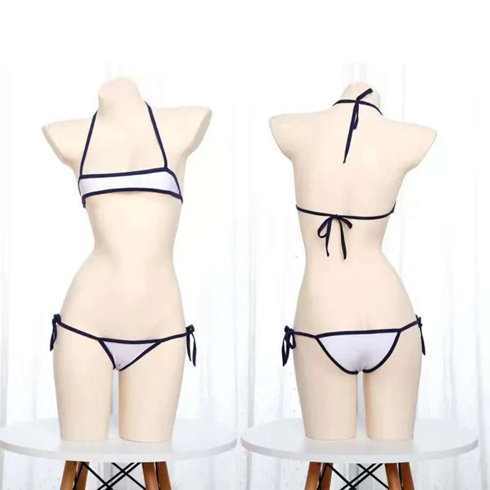 Porno Erotic Micro-Thong Bikinis Women Sexy Swimsuit Biquinis Bandage Swimwear Bikini Set Bathing Suit Swimming