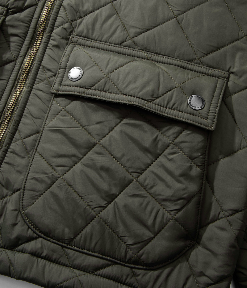 Barbou American retro dom warm business quilted diamond short thin cotton jacket coat for men and women