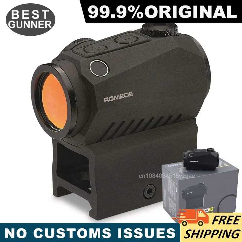 Romeo 5 1X20mm red dot sight 5.56 rifle tactical hunting shooting waterproof and fog proof 2 MOA Reticle for 20MM Rail X250411