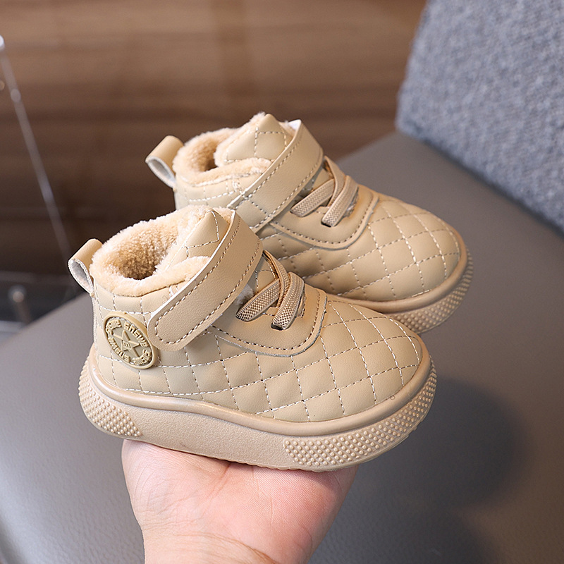 Infant Winter Girls Boy Boots Children Toddler Outdoor Boots Baby Warm Plush Cotton Shoes Kids Boots Shoes Size 16 - 26 K0202