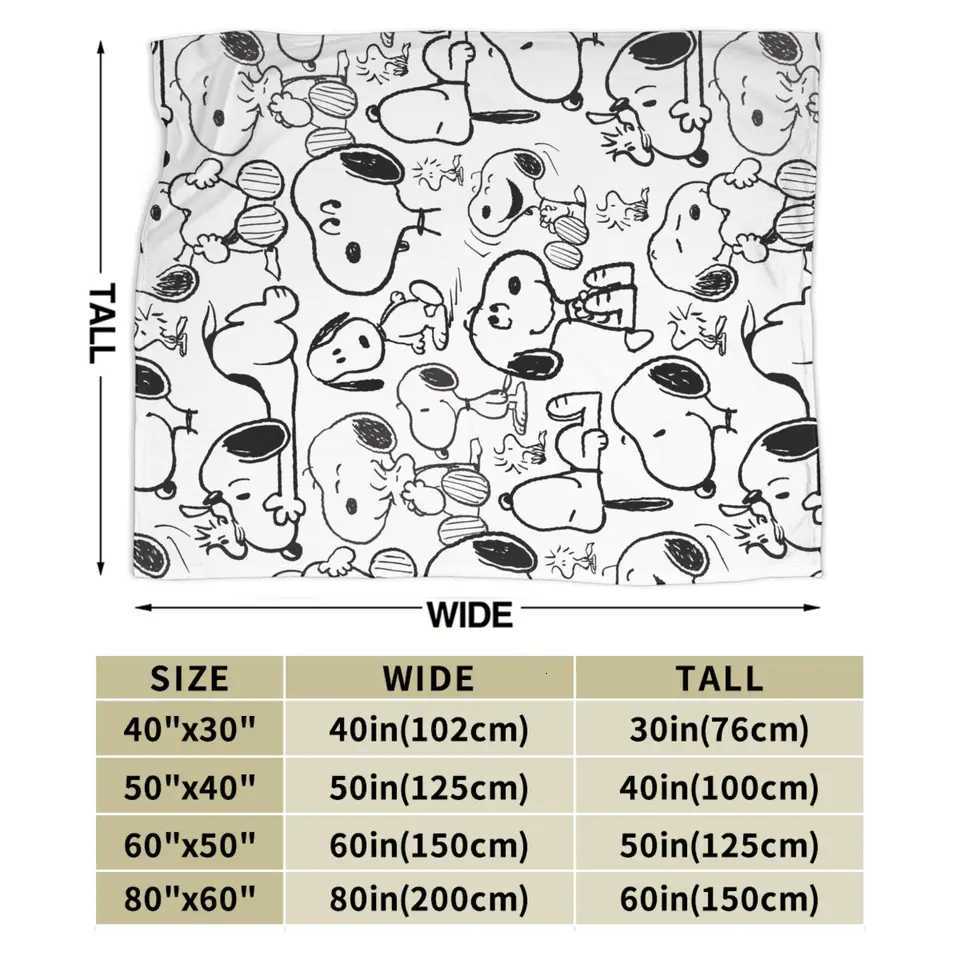 Peanuts Snoopys Giggle Laugh Pattern Flannel Throw Blankets Blanket for Bed Travel Lightweight Plush Thin Quilt C251111