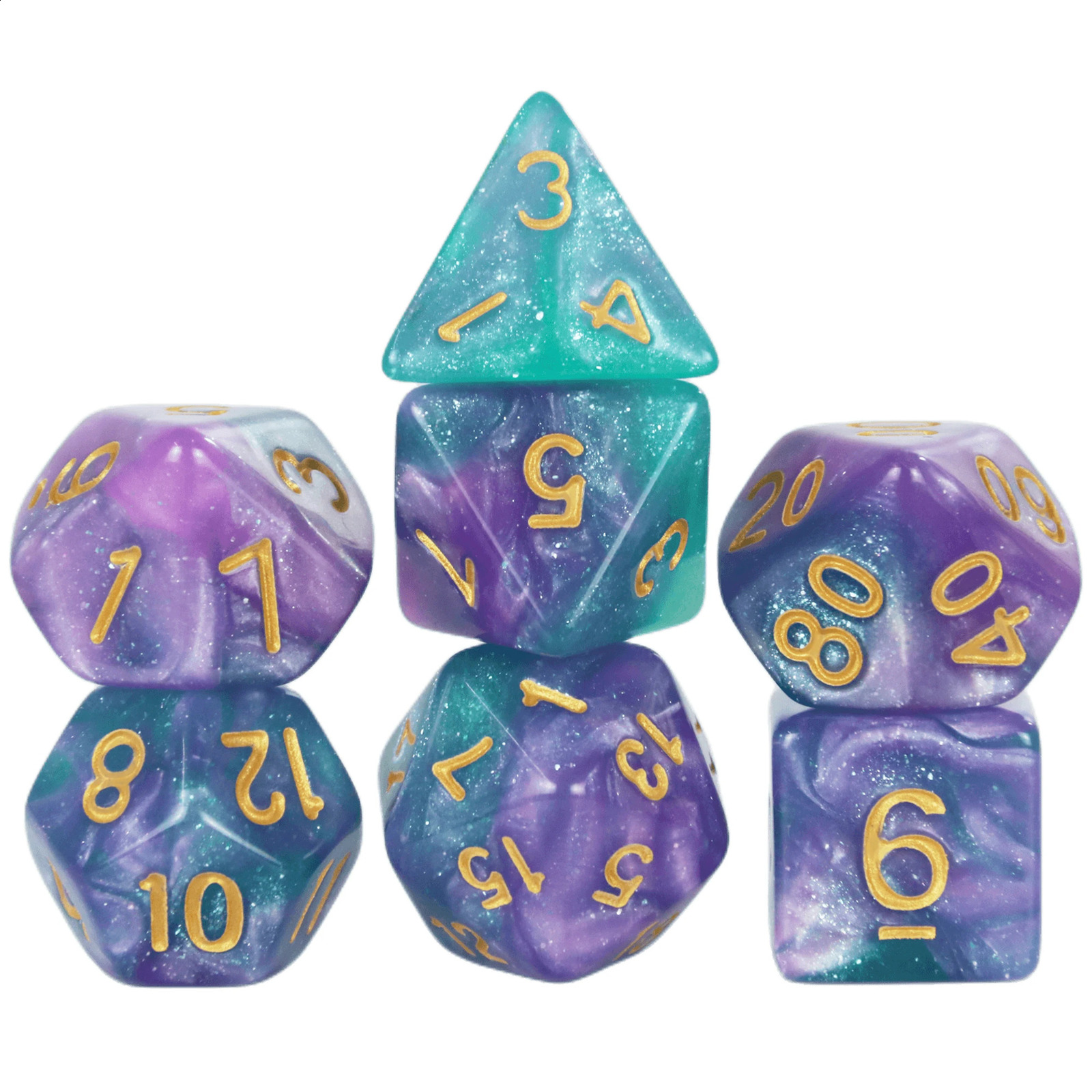 Dice Games Polyhedral Dice Set High Quality Mixed Dice Set Multiple Sytles With Velvet Bag For DND Game RPG Board Game 250403