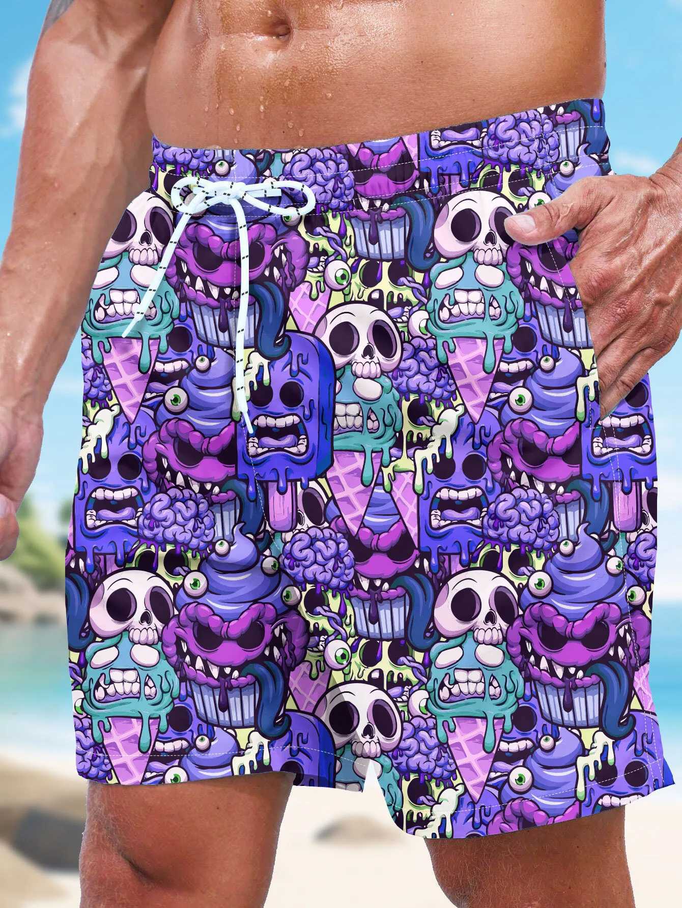 3D printed mens swimsuits quick drying mens swimsuits mens swimsuits with pockets swimsuits surfing suits paddles fishW250410