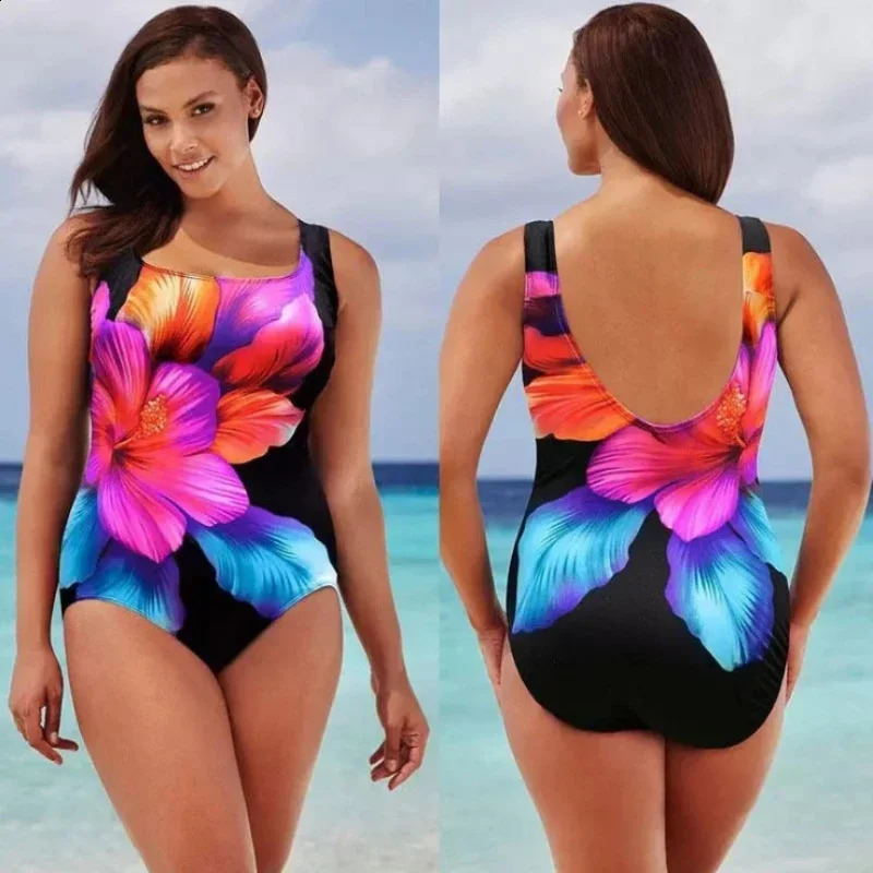 Plus Size Swimwear Large One Piece Swimsuit Women Sexy Striped Bikini Bodysuit Female Bathing Suit Summer Pool Beach Wear 5XL 250410
