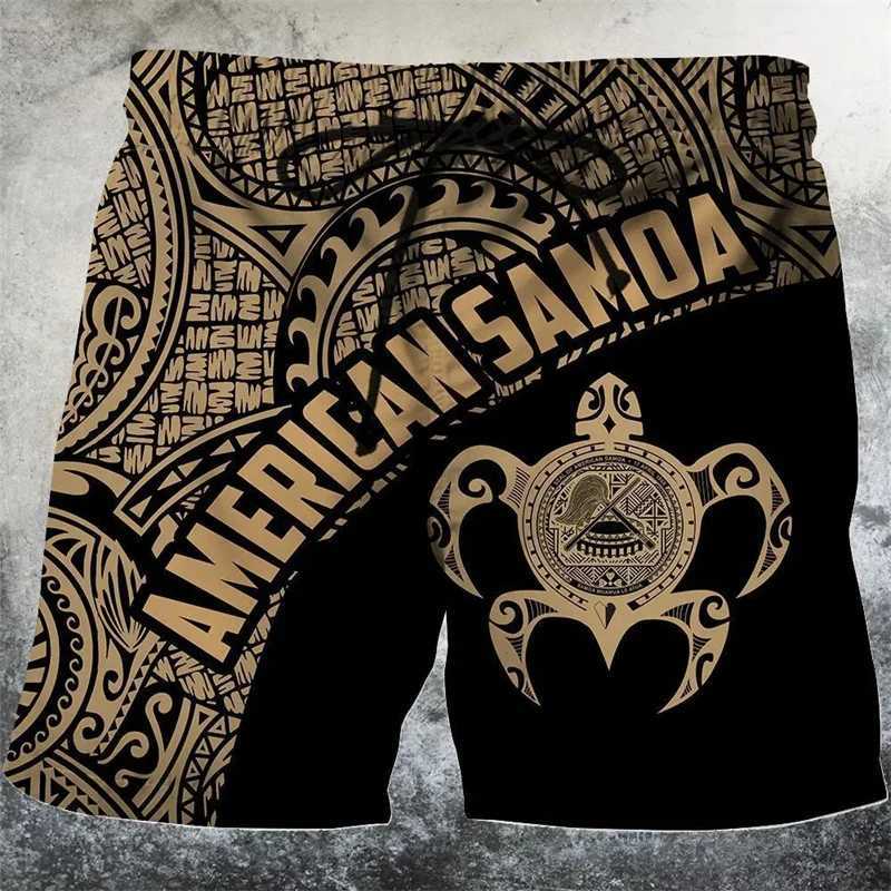 3D Printing Fun Turtle Mens Shorts Flower Leaf Plant Pattern Swimming Relay Leisure Harajuku Street Hawaii Beach ShortsW250410