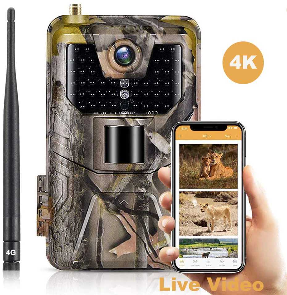 Real time broadcasting application Trail Camera Cloud Service 4G 30MP Wireless Wildlife Hunting Camera HC900PRO 0.3S Night Vision X2504111