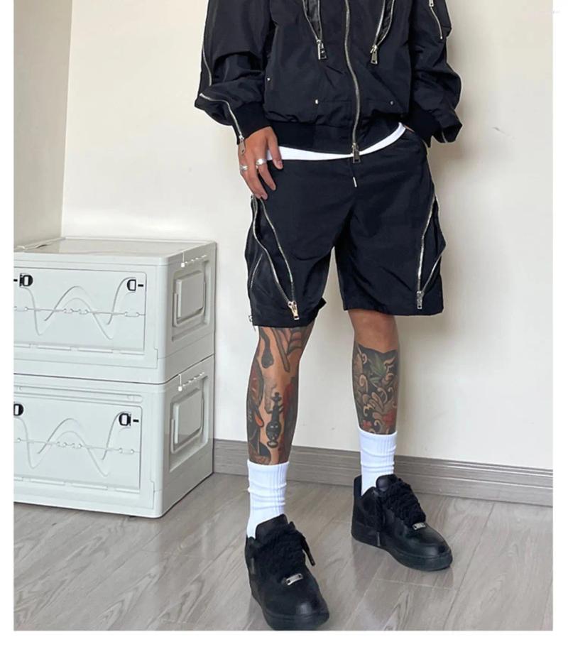 Men's Shorts American Style High Street Wind Men Vibe Workwear Short Pants Harajuku Casual Tooling Outdoor Five-point Pants Summer