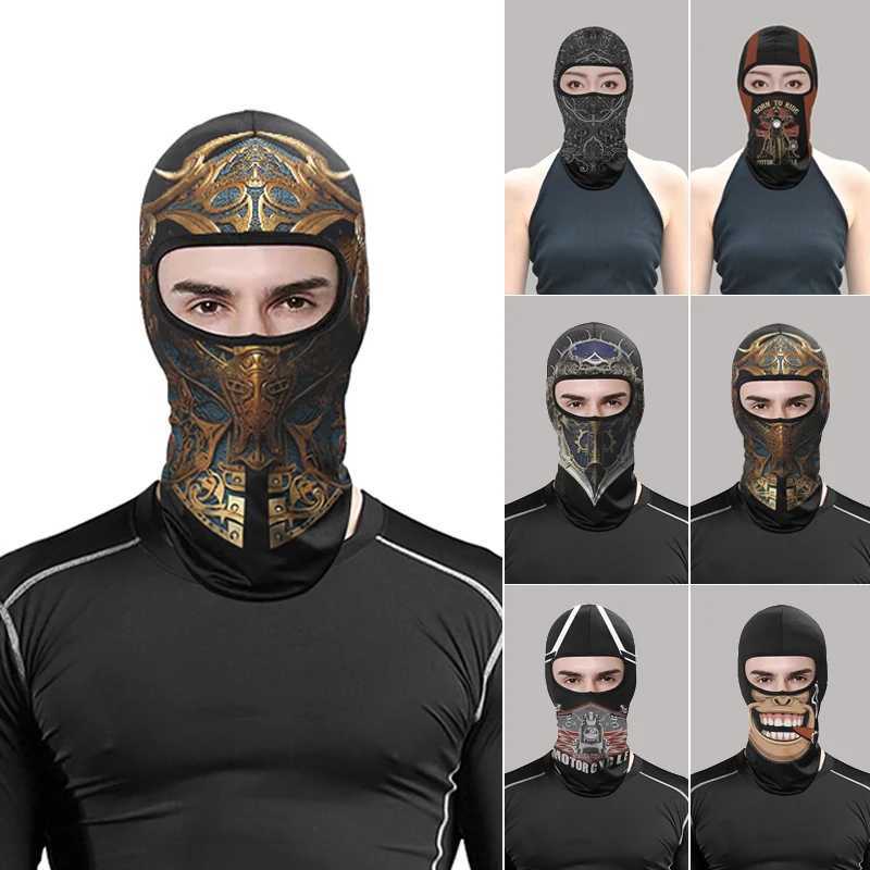 Winter and autumn motorcycle sun protection riding mask full face helmet headgear mask warm anti-cold scarf Summer breathable m S251110