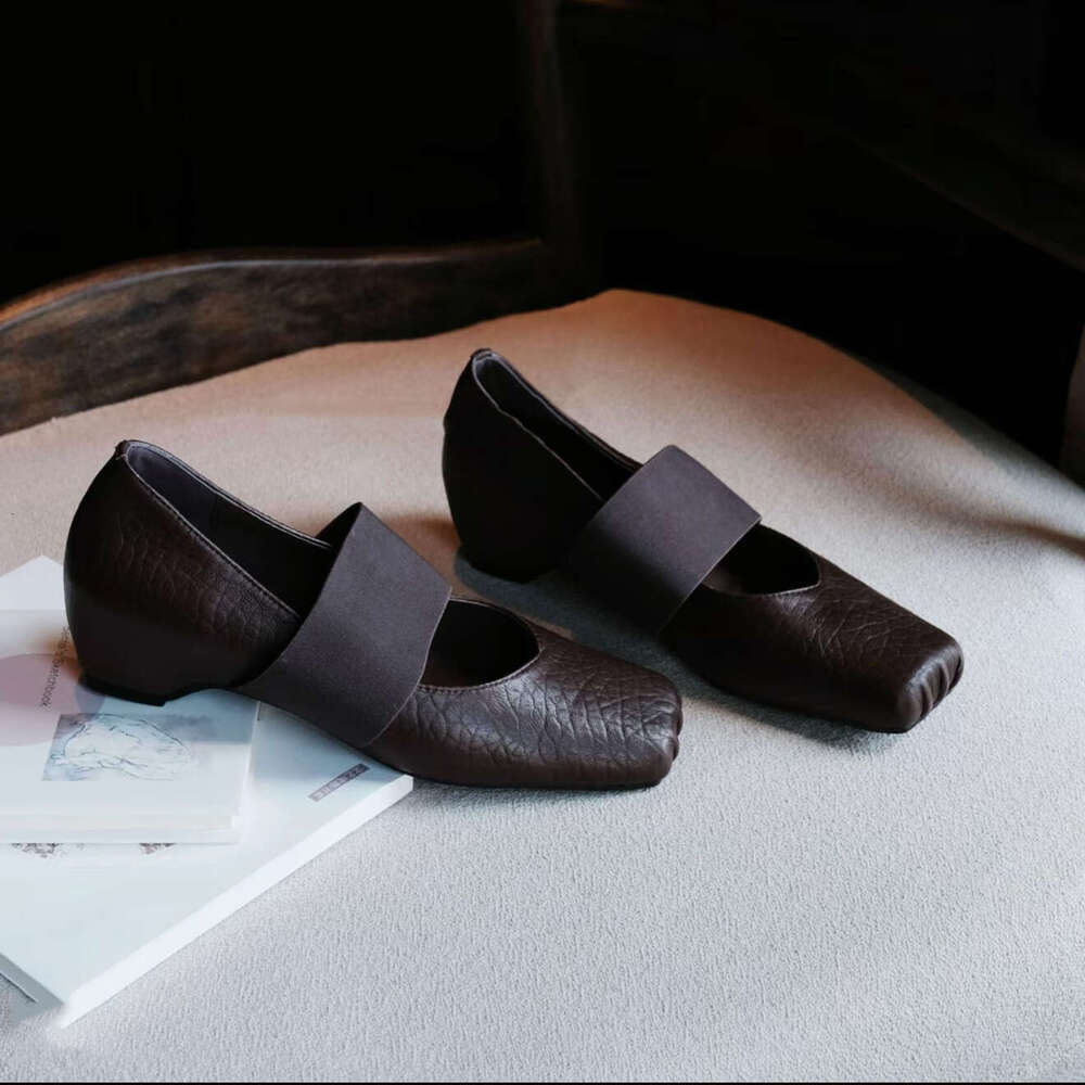 Black Sensation Ballet Shoes for Women 2025 Fall Fashion Pattern chunky Flats Designer Shoe with dress