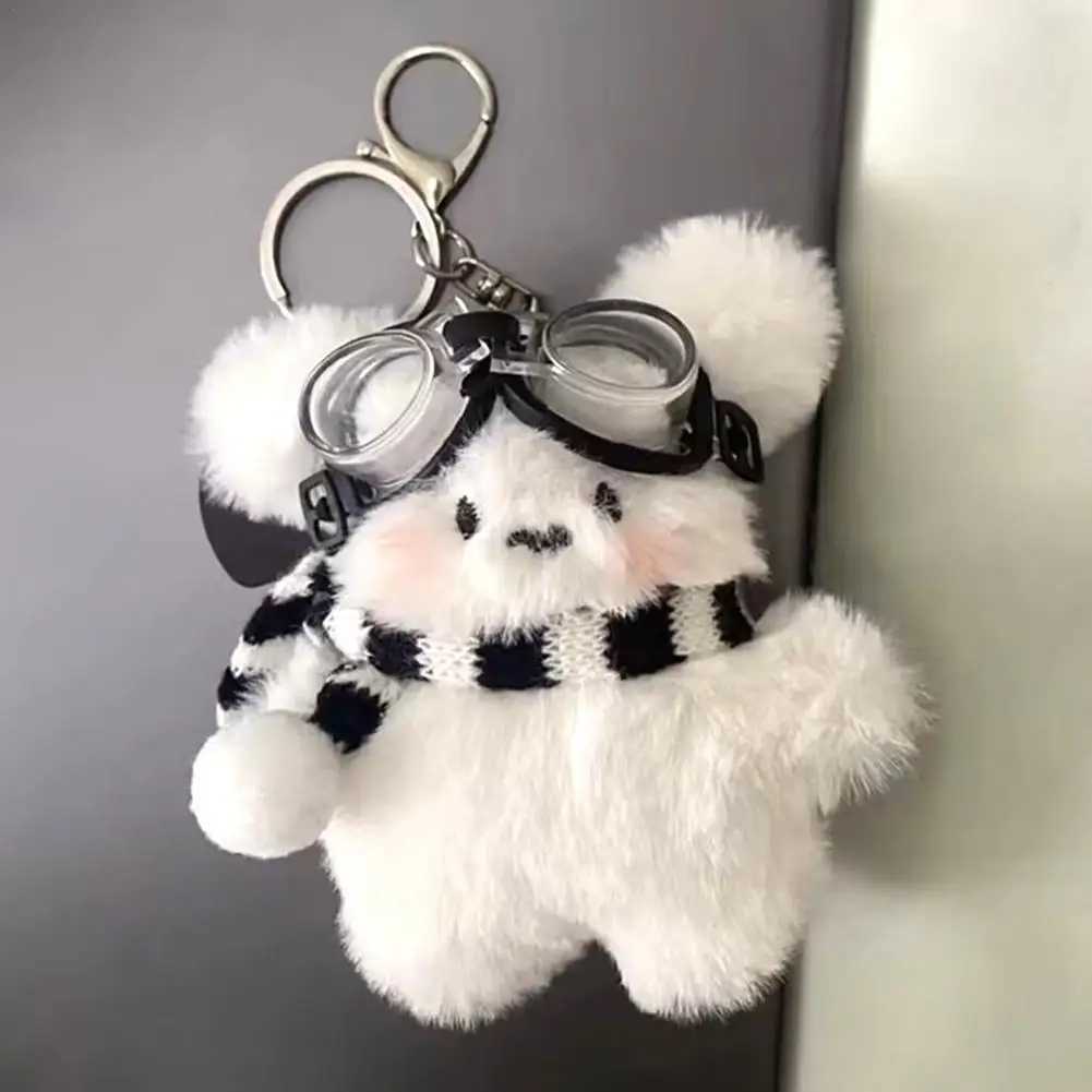 Kawaii Pilot Pochacco Plush Keychain Style Bag Hanging Plush Doll School Bag Pendant Childrens Gift W250411