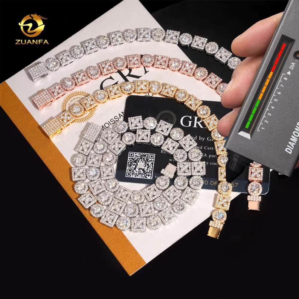 Factory Direct High Quality Moissanite Jewelry 925 Silver Fashion Women Iced Out Diamond Bracelet