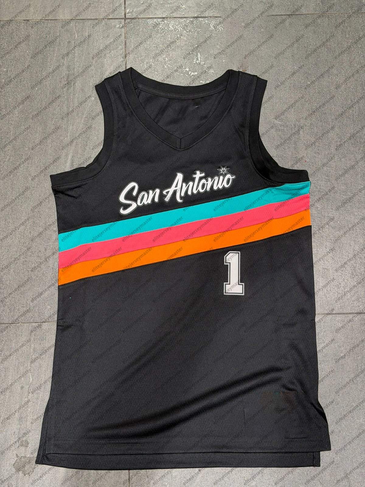 1 Victor Wembanyama 2025-26 Stephon Castle 5 De Aaron Fox 4 Dylan Harper 2 Harrison Ingram 55 Personalized Customized Basketball Jerseys Custom Any Nu