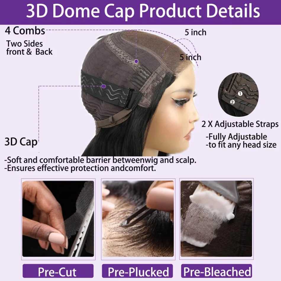 Bob Wig 5X5 Hd Lace Closure Wig Short Glueless Body Wave Human Hair Wigs 13X6 Hd Lace Wigs 220 Density 8 16 Inch For Black WomenT251111