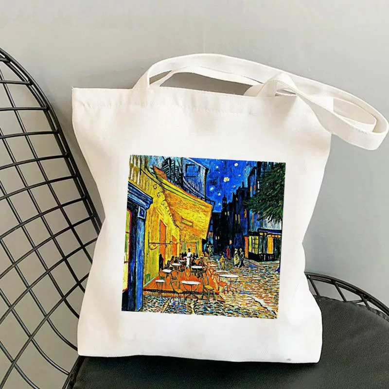 Van Gogh Oilpainting Women Shoulder Bags Harajuku Female Tote Bag Fashion Shopper Handbag Large Capacity Canvas Girl Handbags 251110