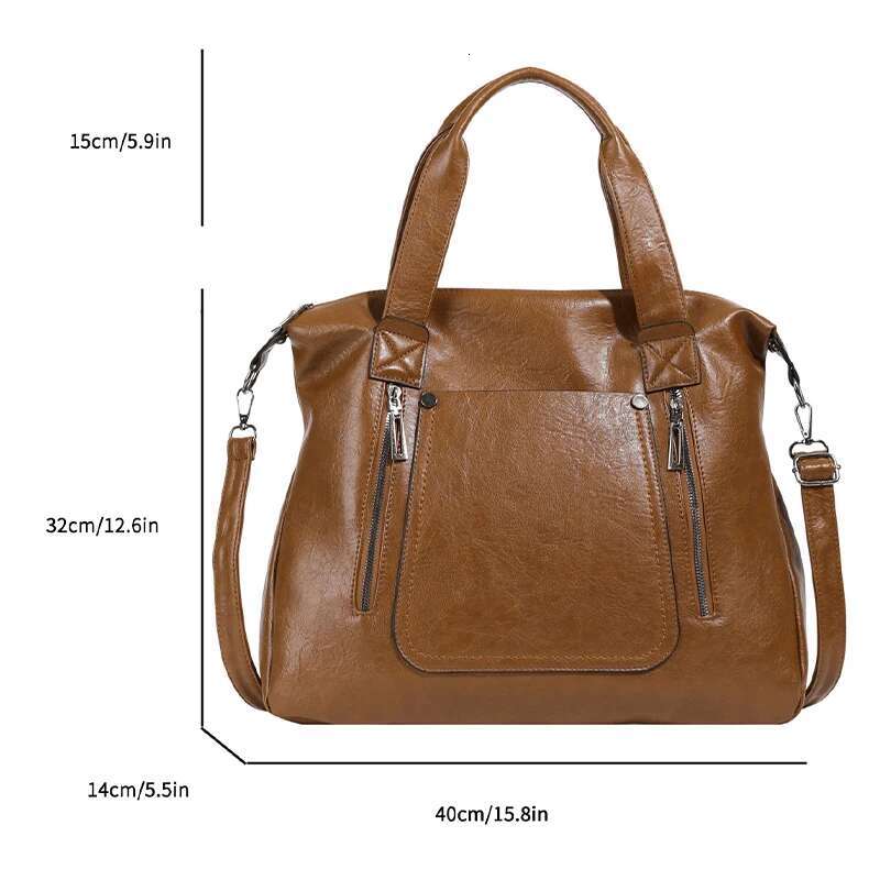 2025 new solid color business oversized shoulder bag designed for both men and women, sturdy, durable, waterproof and dustproof4