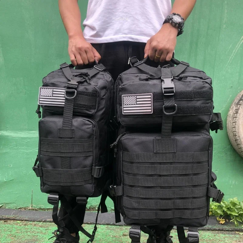 25L/50L 1000D Nylon Waterproof Trekking Fishing Hunting Bag Backpack Outdoor Rucksacks Tactical Sports Camping Hiking 250407