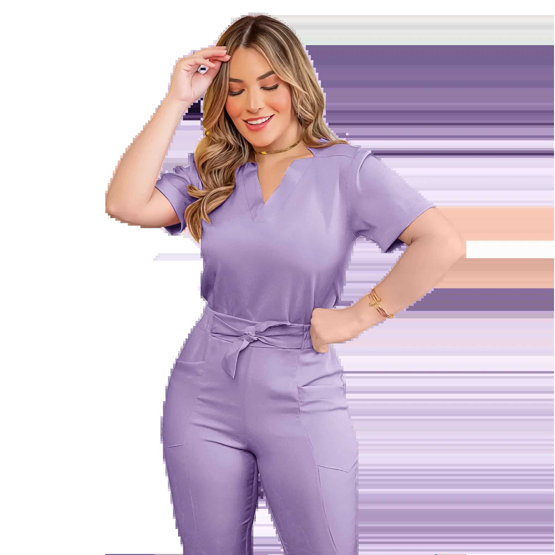 Home>Products>Breathable Hospital Uniforms>Womens Leisure Medical Scrub X2504101