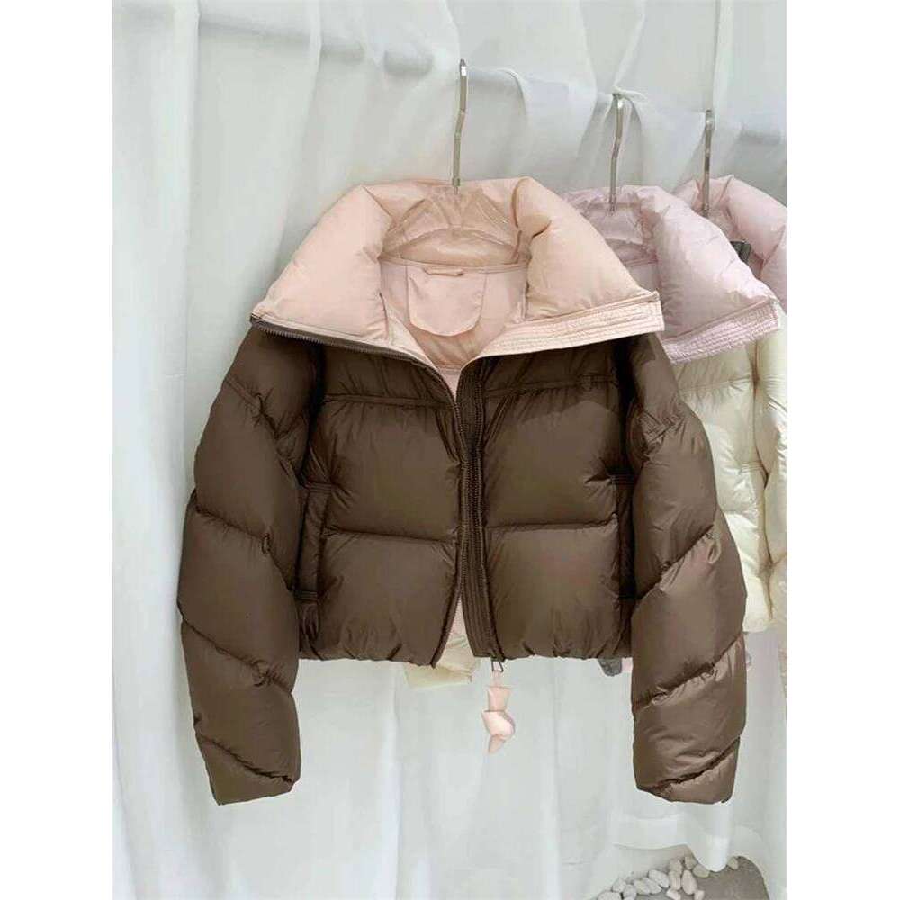 Women's Casual Quilted Jacket Winter Patchwork Lapel Loose Cotton-Padded Clothes New Chic Zipper Thicked Warm Overcoat