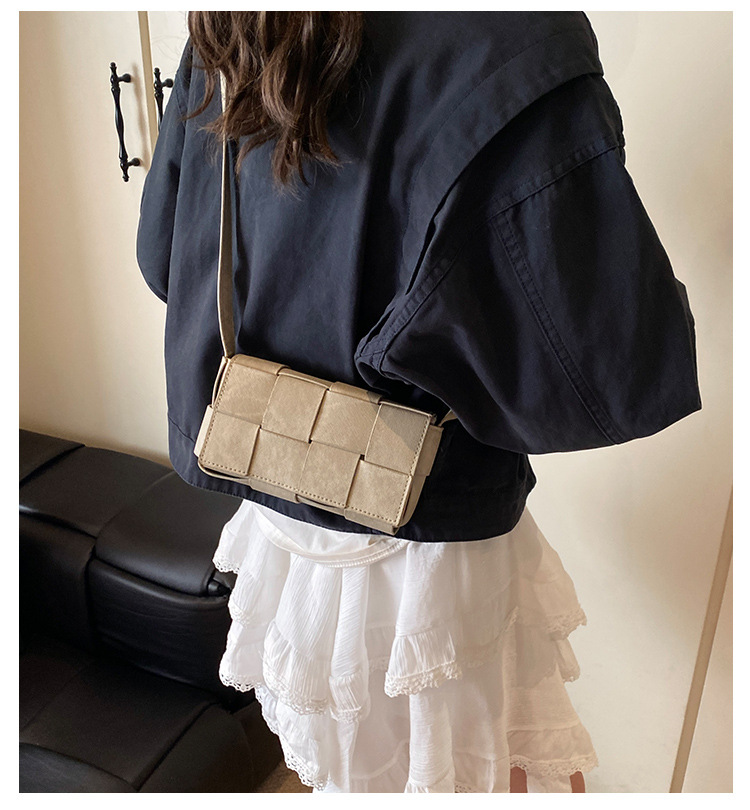 Niche Design Fashion Small Square Bag new Style Trendy Simple Tofu Shoulder Bag Casual Versatile Retro Crossbody