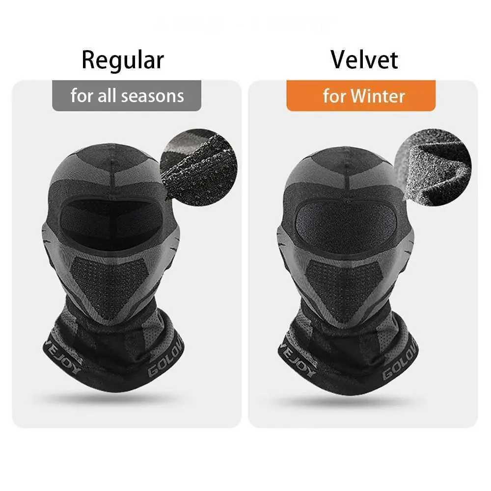 1Pcs Winter Balaclava Full Face Mask Plus Velvet Cycling Sports Helmet Liner Windproof Sunscreen Motorcycle Bicycle Headwear Hat S251110