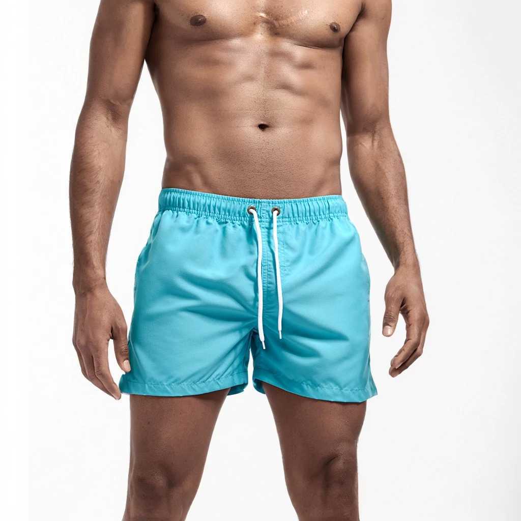 Mens swimming shorts swimming relay quick drying board swimsuit breathable drag summer beach surfing with pocketsW250410