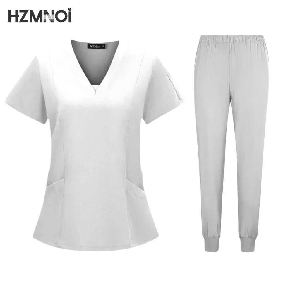 New Style Medical Uniforms Women Scrubs Sets Tops and Pants Hospital Doctors Nursing Clothes Nurses Accessories Dental Workwear X250410