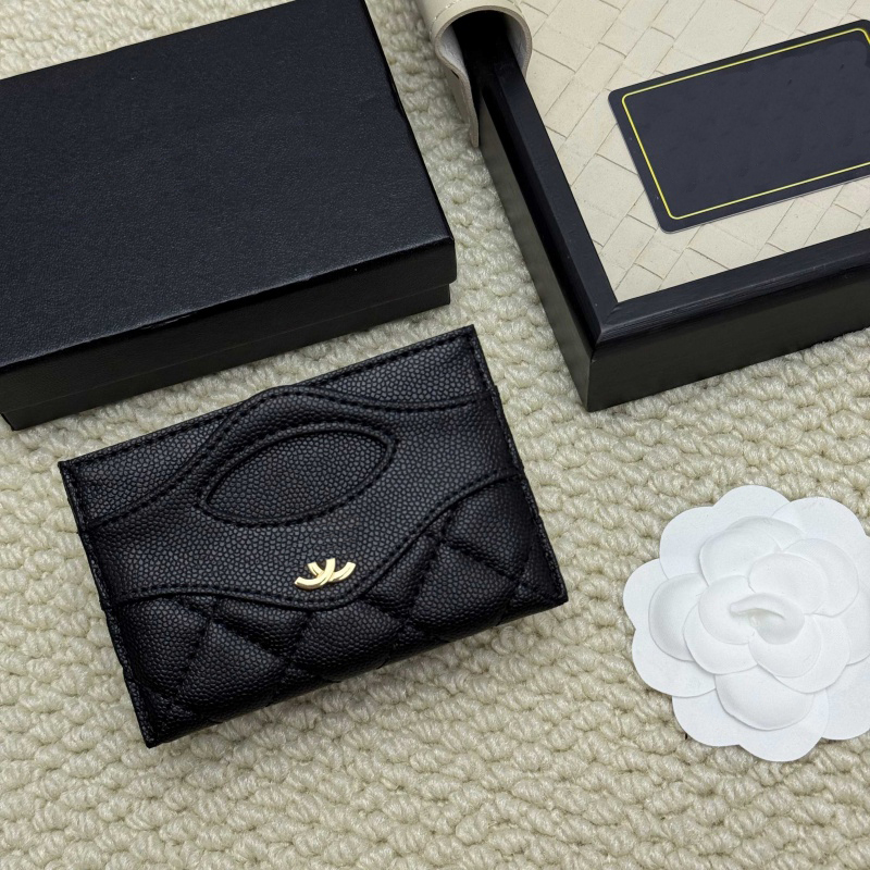 designer wallet luxury cardholder Sheepskin mini purse Dark red Fannypack Rich internal partitions Clutch Multifunctional card holders EXW2511111