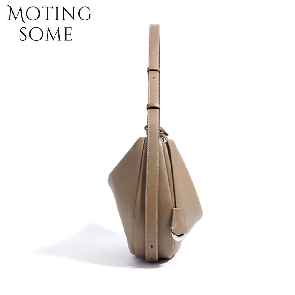 Motingsome 2025 New Designer Uy Hobos Bags Woman High Quality Natural Cow Genuine Leather Handbag Fashion Underarm Purses